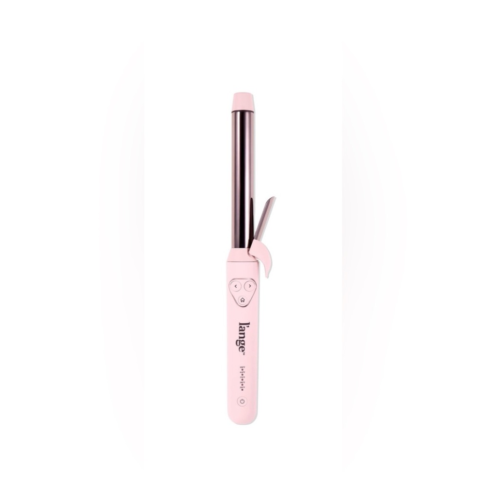 Brand New! Lange Blush Pink Le Pirouette Titanium Rotating Curling Iron